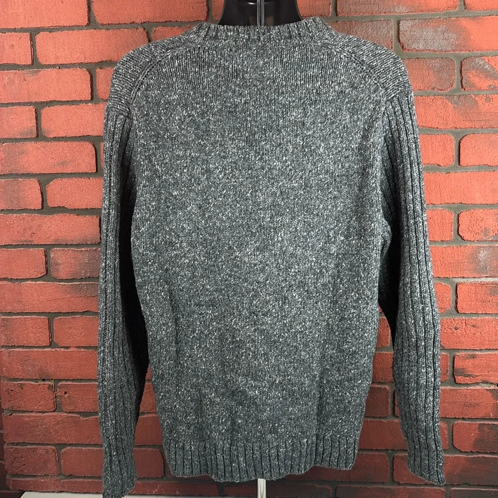 Woolrich Shirt Mens Large Onyx Heather Wool Blend